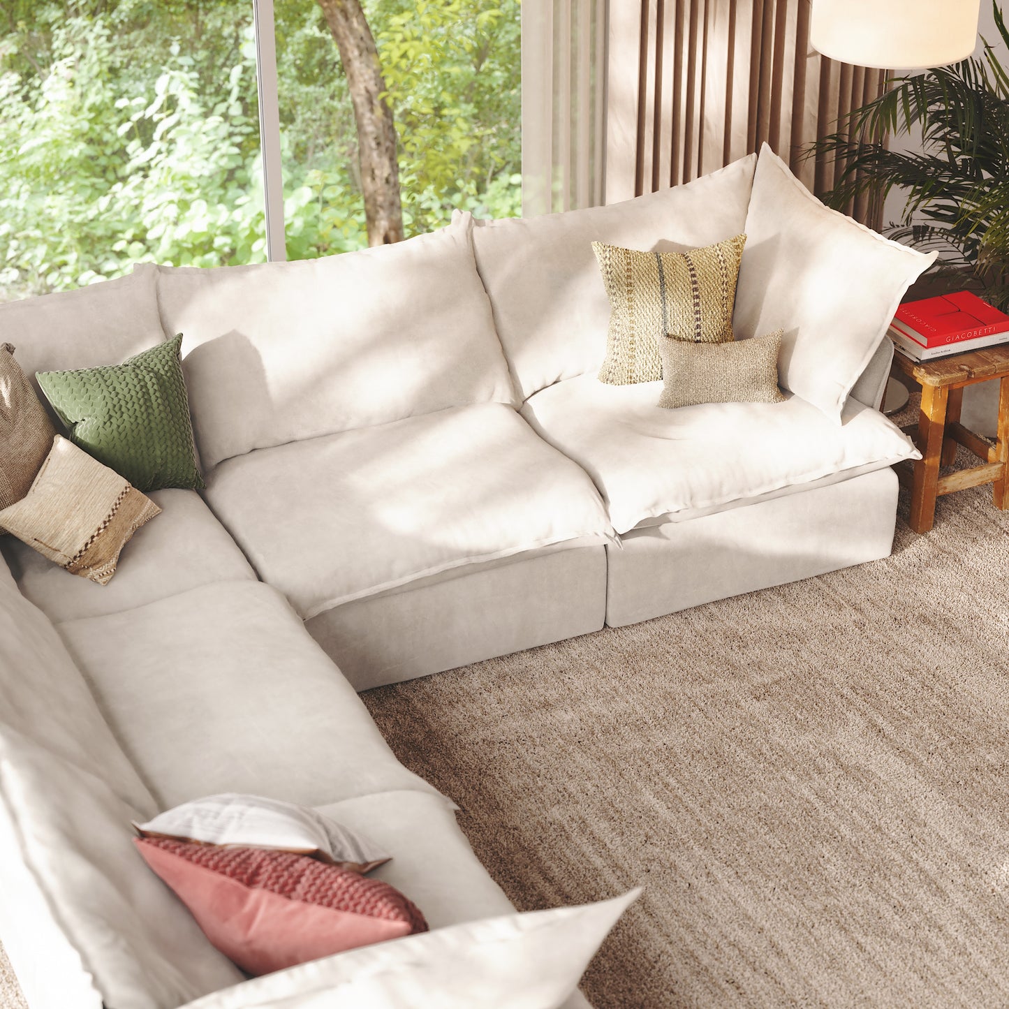CloudComfort™ Modular Washable Luxe Sofa - 5 Seater Corner Sectional