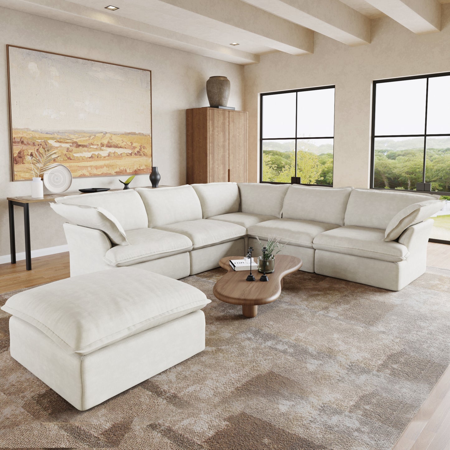CloudComfort™ Modular Washable Luxe Sofa