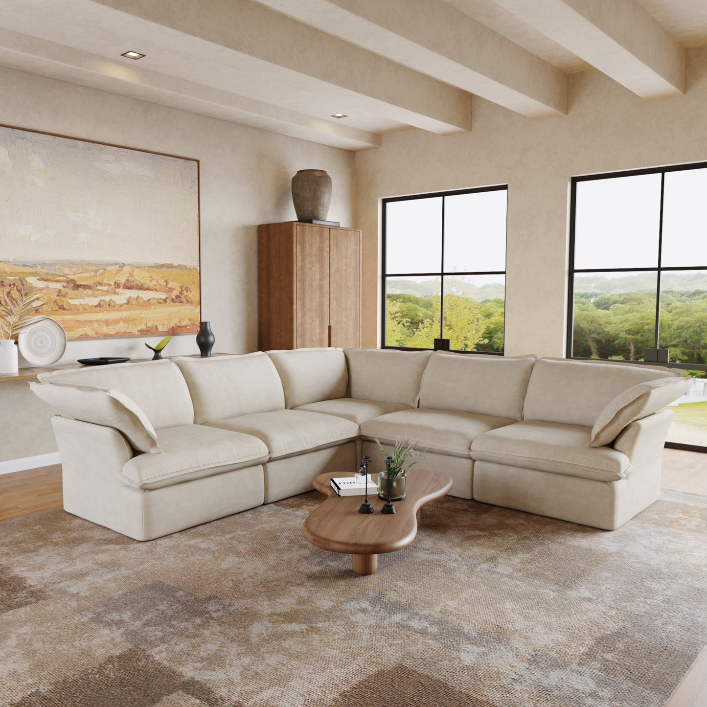 CloudComfort™ Modular Washable Luxe Sofa