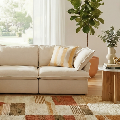 CloudComfort™ Modular Washable Luxe Sofa - 4 Seater Chaise