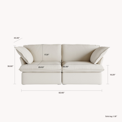 CloudComfort™ Modular Washable Luxe Sofa - Slipcovers Only