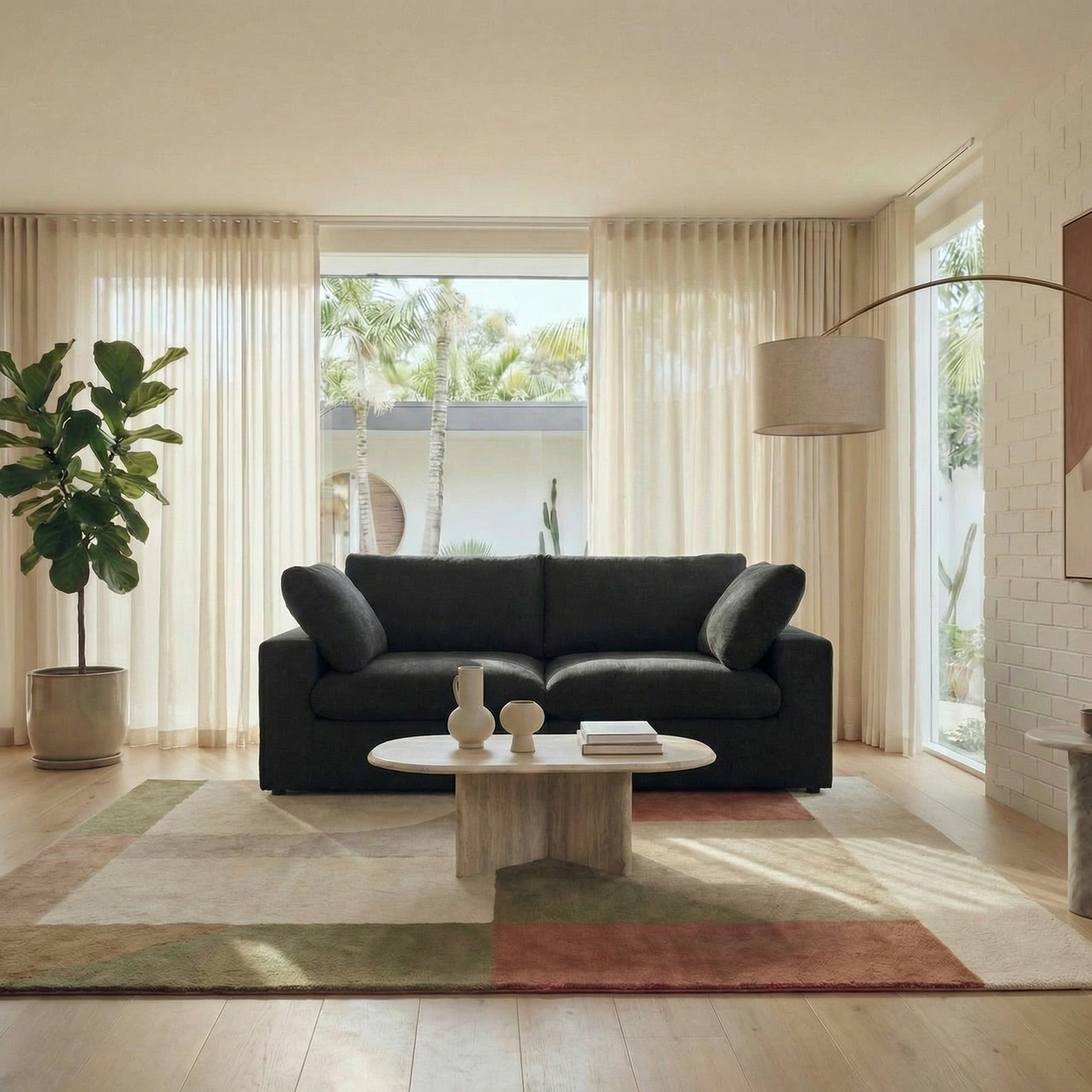 CloudComfort™ Modular Washable Classic Sofa - 2 Seater