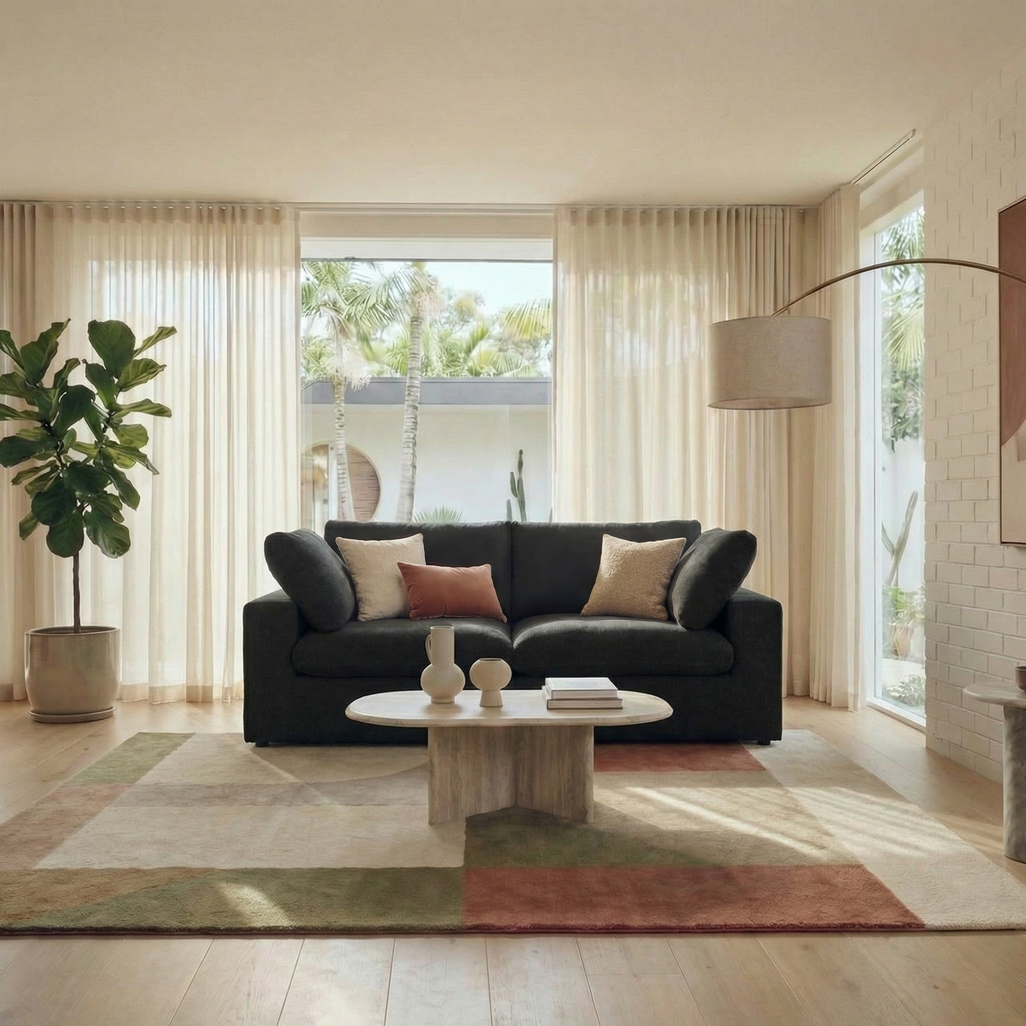 CloudComfort™ Modular Washable Classic Sofa - 2 Seater