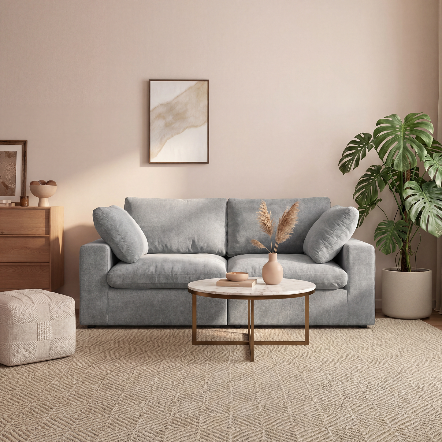 CloudComfort™ Modular Washable Classic Sofa - 2 Seater