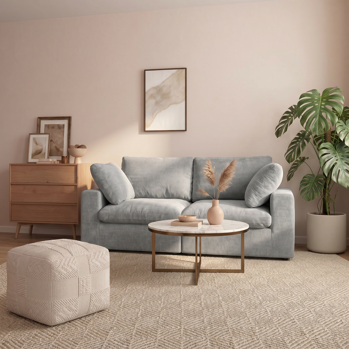CloudComfort™ Modular Washable Classic Sofa - 2 Seater