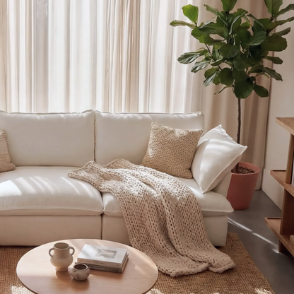 CloudComfort™ Modular Washable Luxe Sofa - 2 Seater Sofa