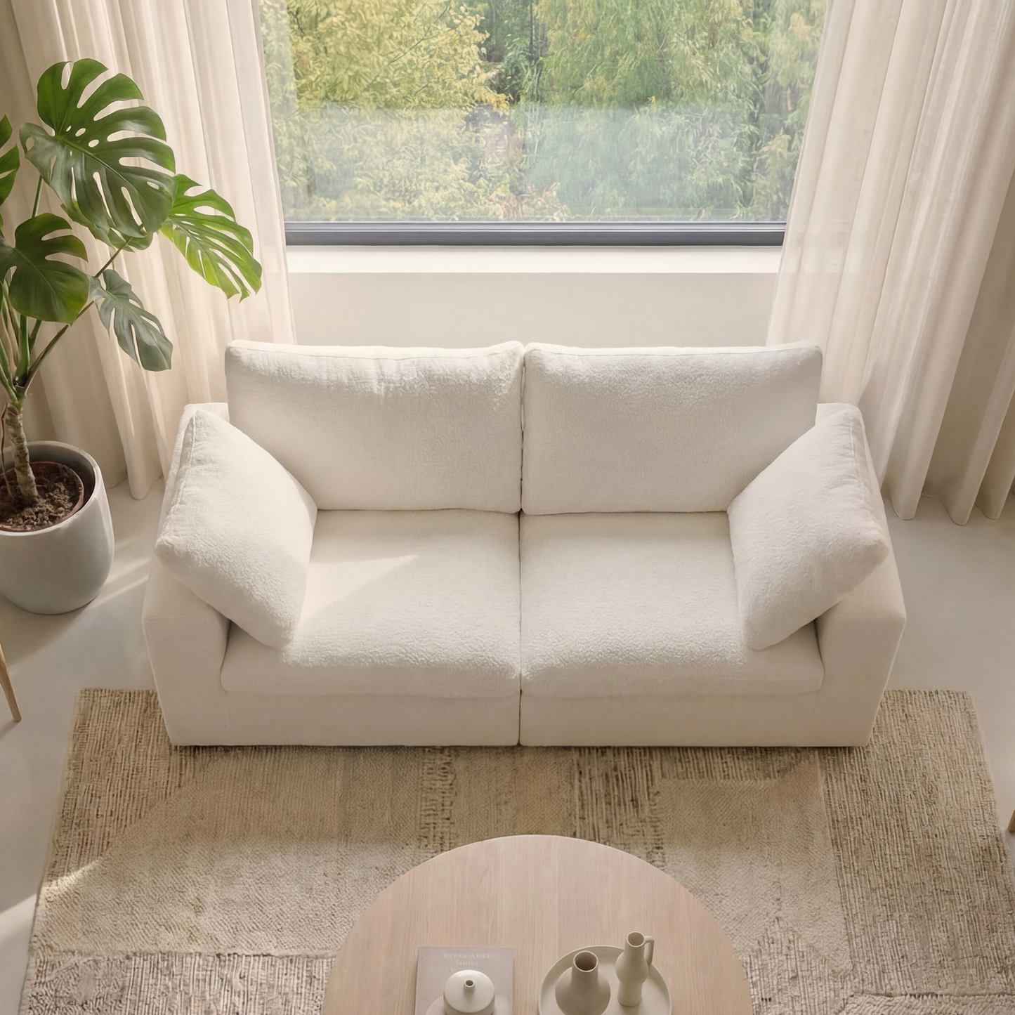 CloudComfort™ Modular Washable Classic Sofa - 2 Seater