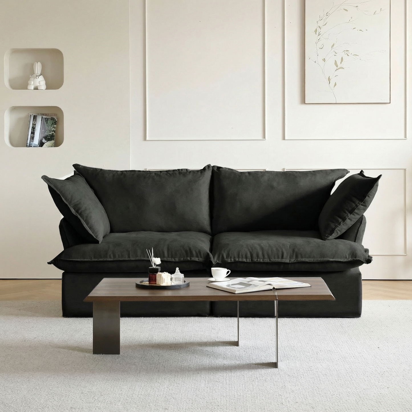 CloudComfort™ Modular Washable Luxe Sofa - 2 Seater Sofa