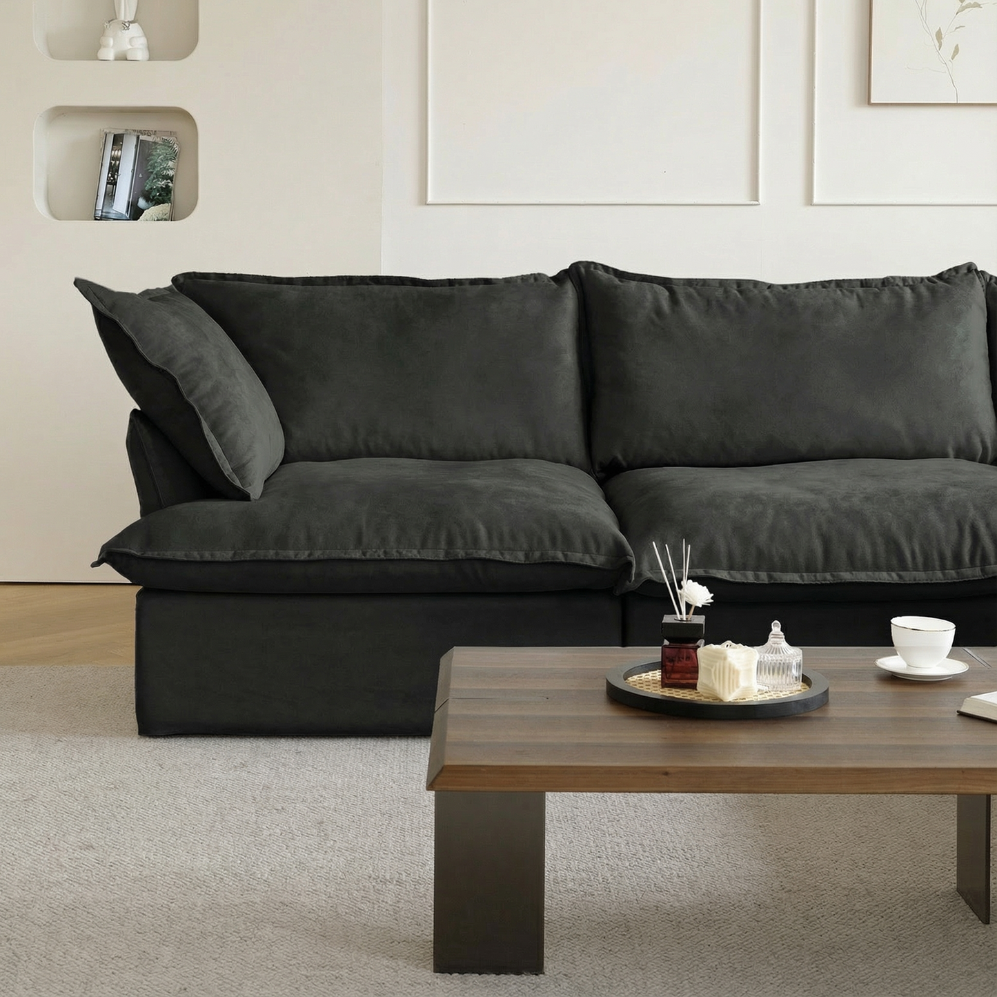 CloudComfort™ Modular Washable Luxe Sofa - 2 Seater Sofa