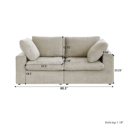 CloudComfort™ Modular Washable Classic Sofa