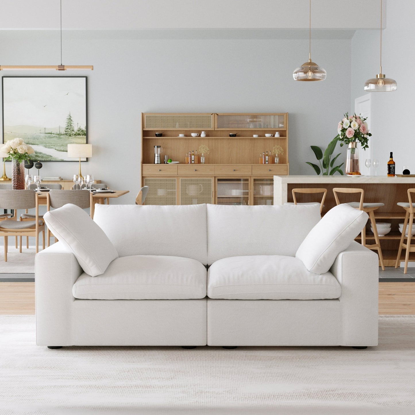 CloudComfort™ Modular Washable Classic Sofa