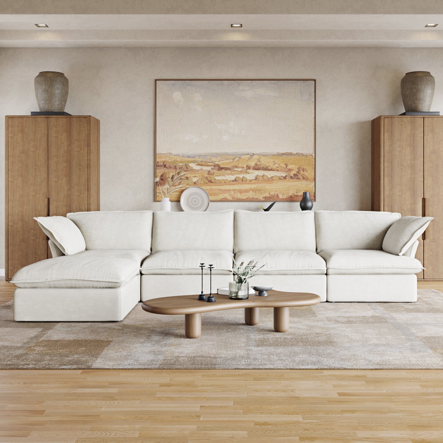 CloudComfort™ Modular Washable Luxe Sofa