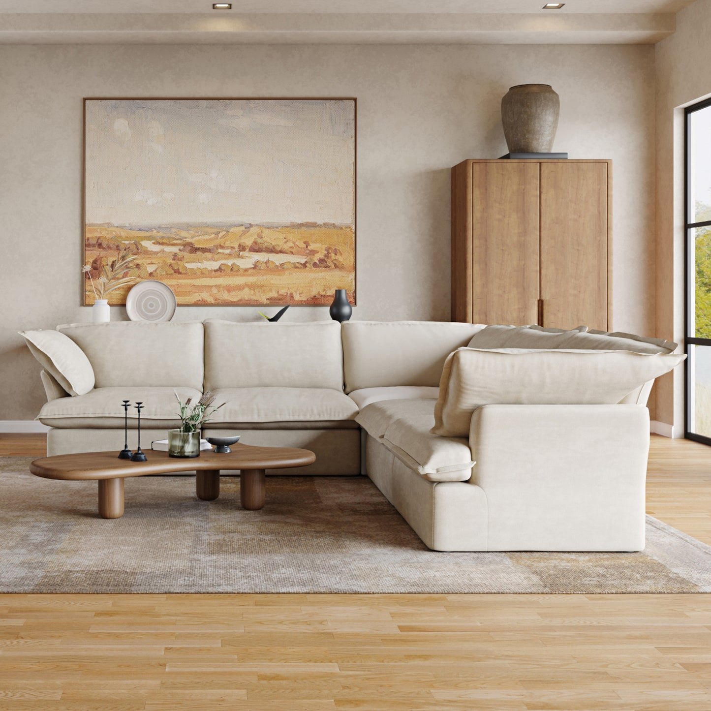 CloudComfort™ Modular Washable Luxe Sofa