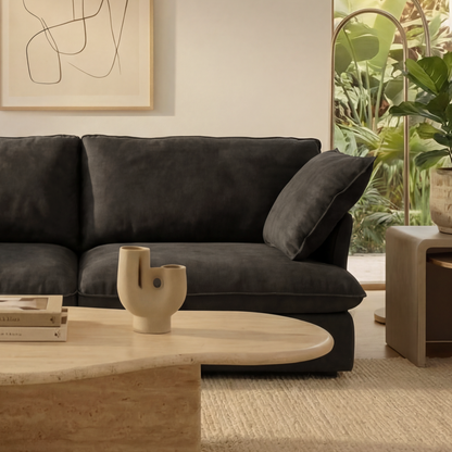 CloudComfort™ Modular Washable Luxe Sofa - 3 Seater Chaise