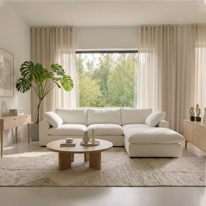 CloudComfort™ Modular Washable Classic Sofa - 3 Seater Chaise