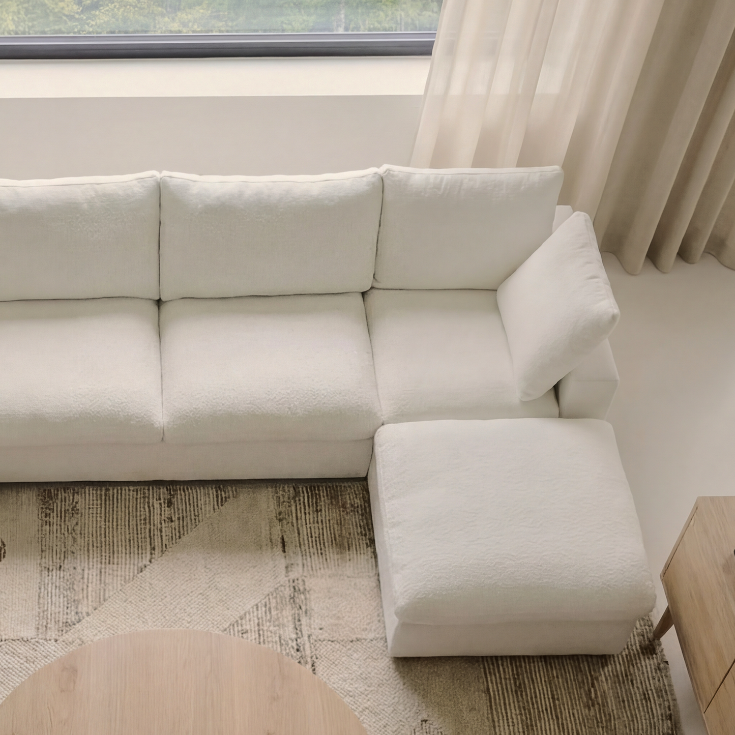 CloudComfort™ Modular Washable Classic Sofa - 3 Seater Chaise