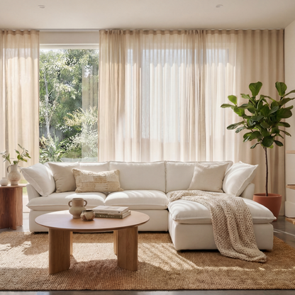 CloudComfort™ Modular Washable Luxe Sofa - 3 Seater Chaise