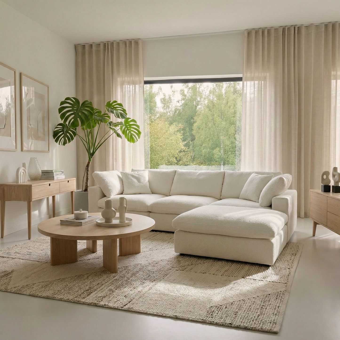 CloudComfort™ Modular Washable Classic Sofa - 3 Seater Chaise