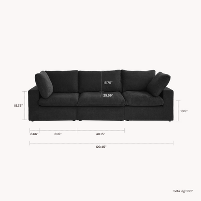 CloudComfort™ Modular Washable Classic Sofa - Slipcovers Only