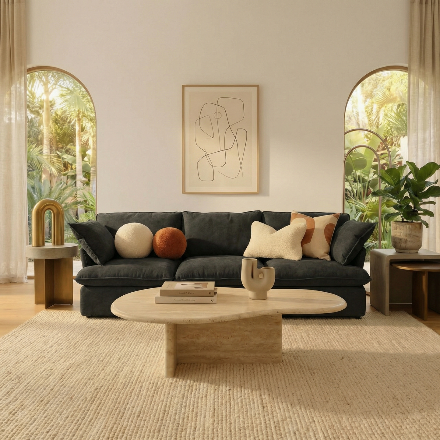 CloudComfort™ Modular Washable Luxe Sofa - 3 Seater Sofa