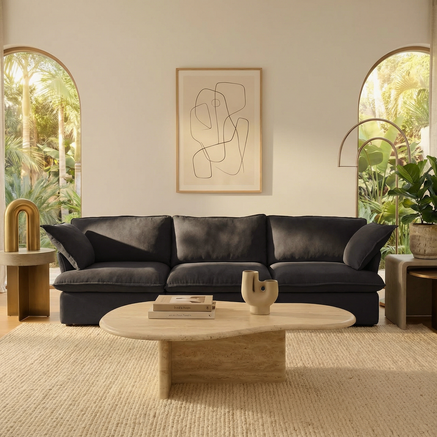 CloudComfort™ Modular Washable Luxe Sofa - 3 Seater Sofa