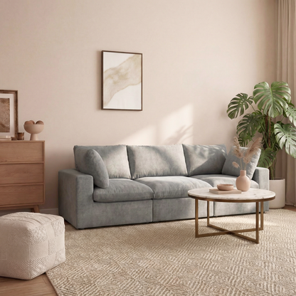 CloudComfort™ Modular Washable Classic Sofa - 3 Seater