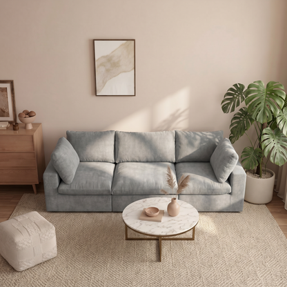 CloudComfort™ Modular Washable Classic Sofa - 3 Seater