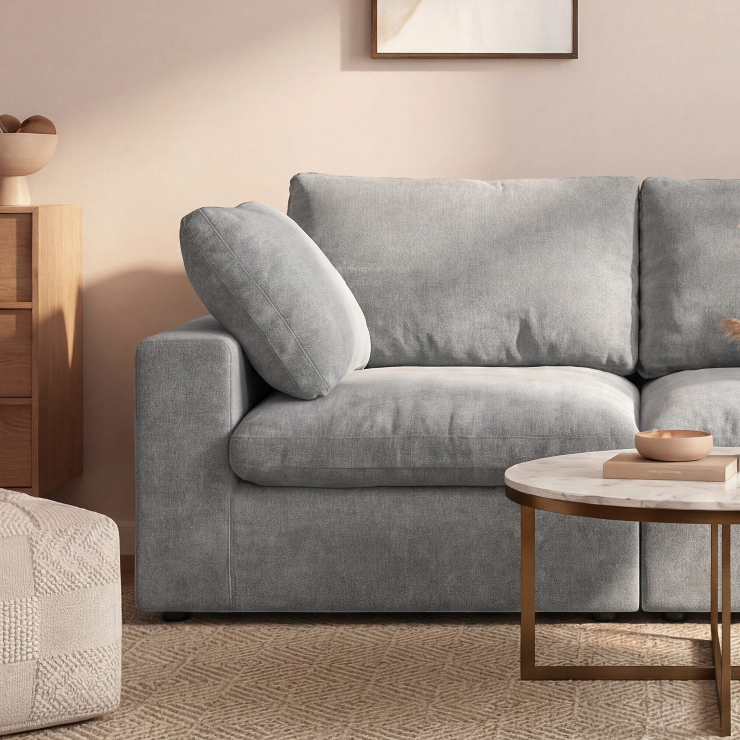 CloudComfort™ Modular Washable Classic Sofa - 3 Seater