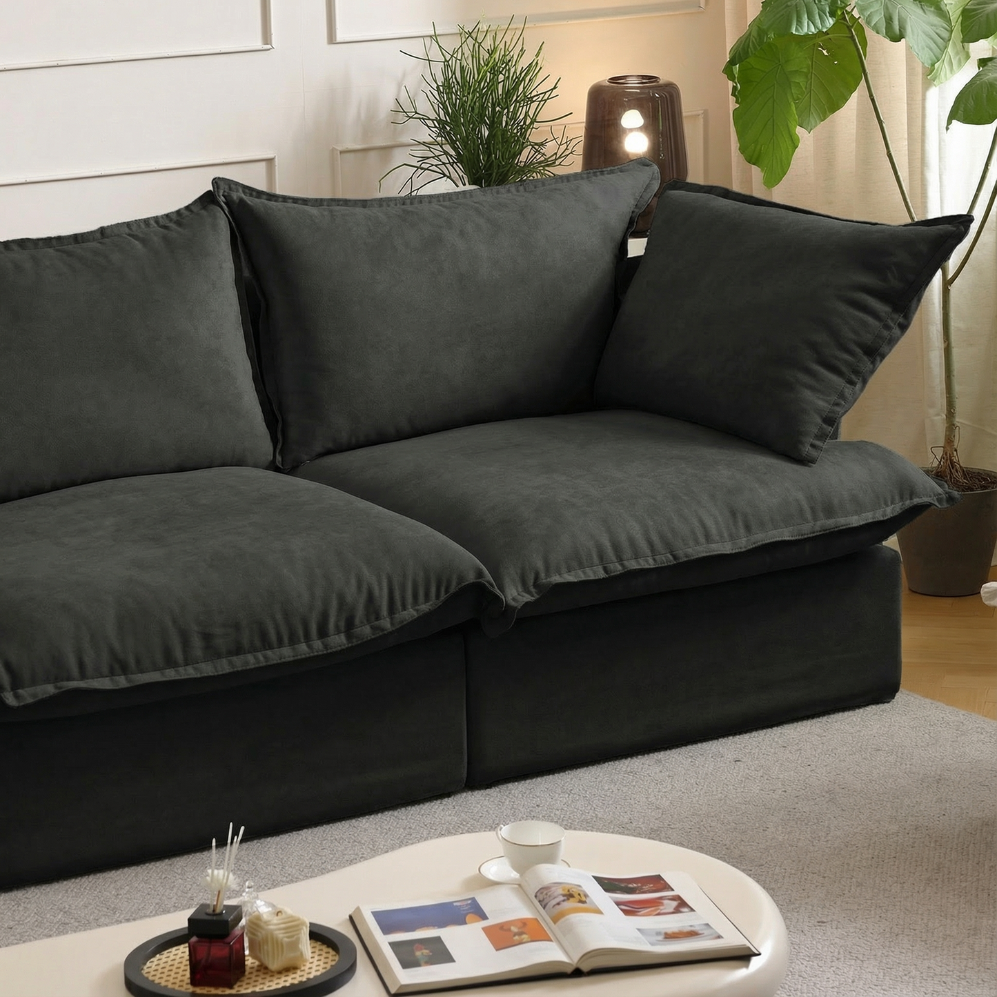 CloudComfort™ Modular Washable Luxe Sofa - 3 Seater Sofa