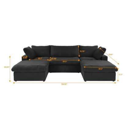 CloudComfort™ Modular Washable Classic Sofa