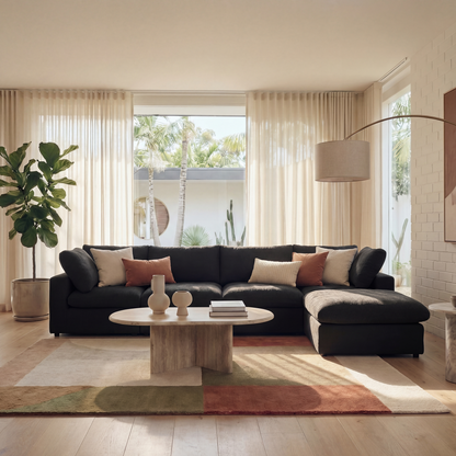 CloudComfort™ Modular Washable Classic Sofa - 4 Seater Chaise