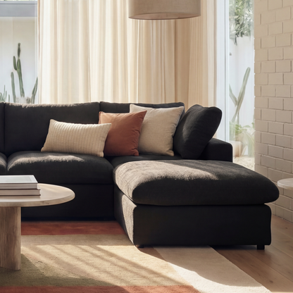 CloudComfort™ Modular Washable Classic Sofa - 4 Seater Chaise