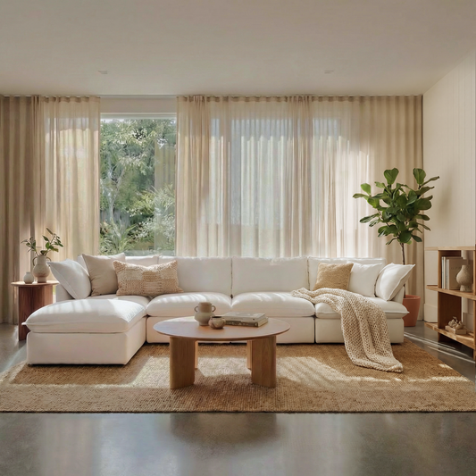 CloudComfort™ Modular Washable Luxe Sofa - 4 Seater Chaise