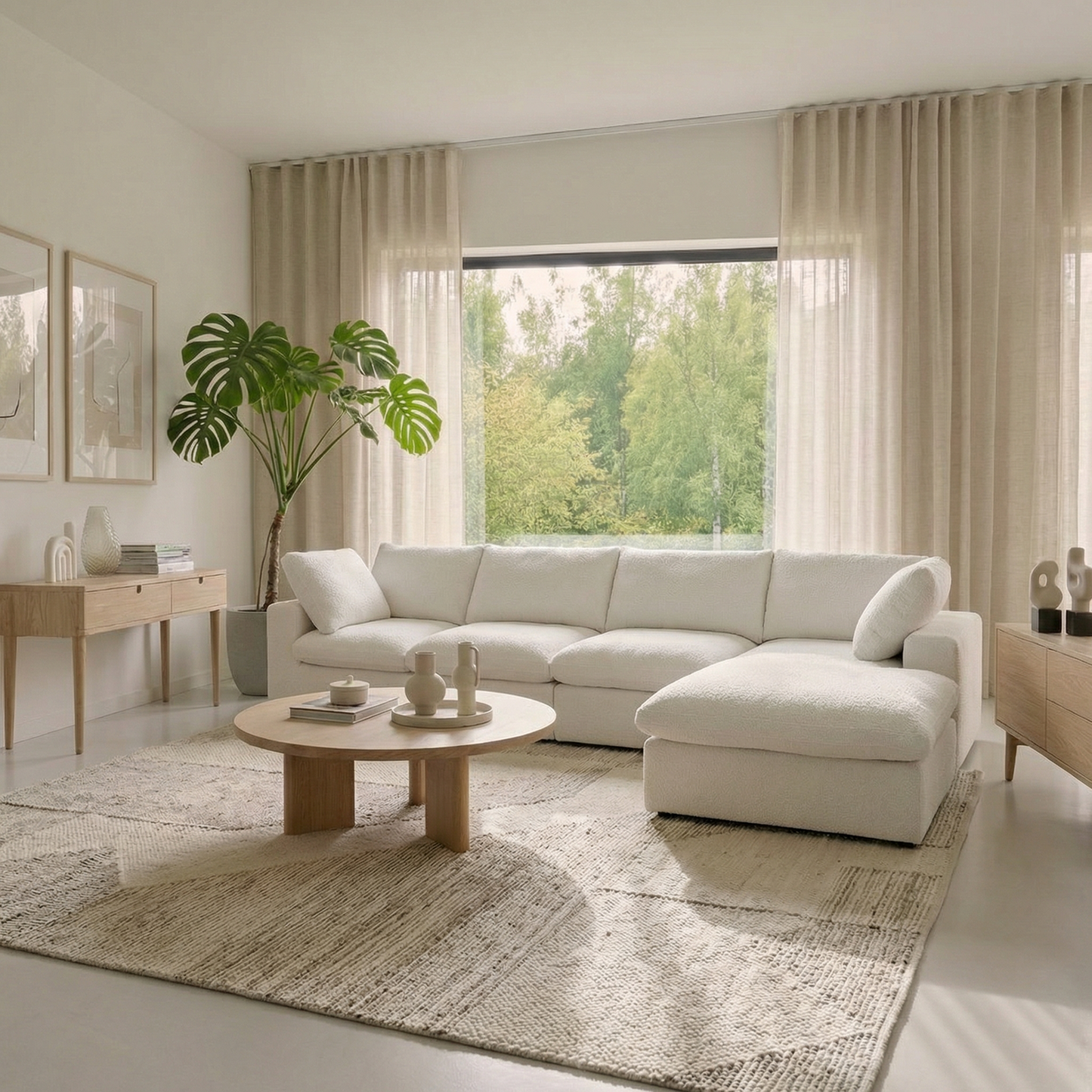 CloudComfort™ Modular Washable Classic Sofa - 4 Seater Chaise