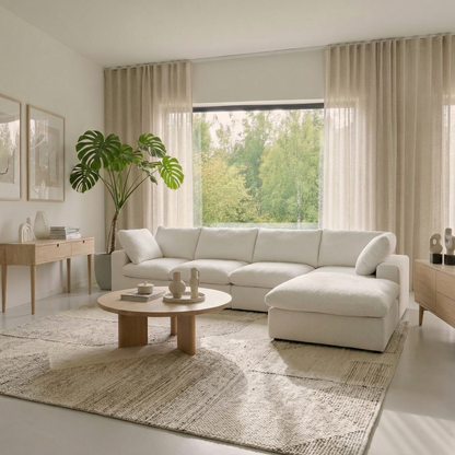 CloudComfort™ Modular Washable Classic Sofa - 4 Seater Chaise