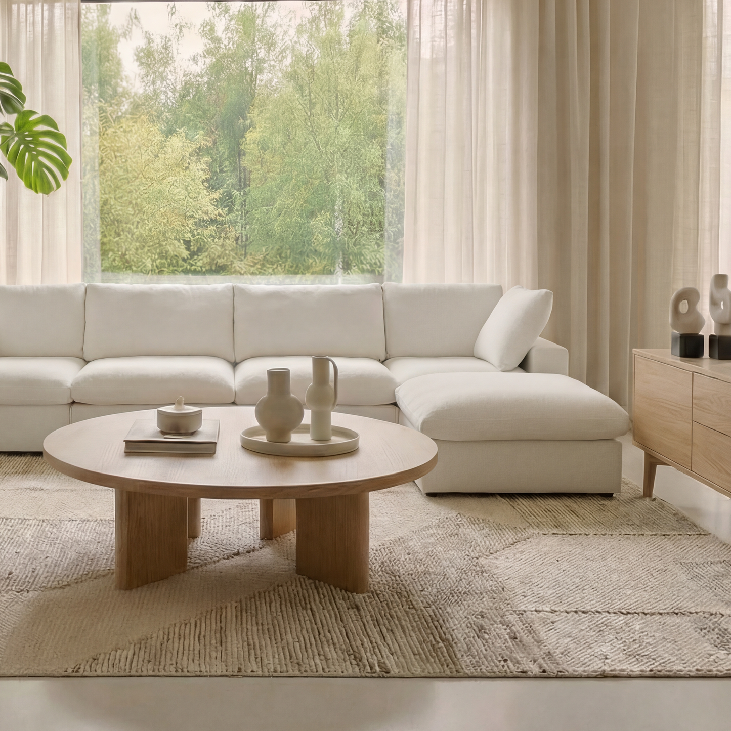 CloudComfort™ Modular Washable Classic Sofa - 4 Seater Chaise