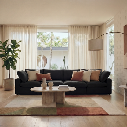 CloudComfort™ Modular Washable Classic Sofa - 4 Seater