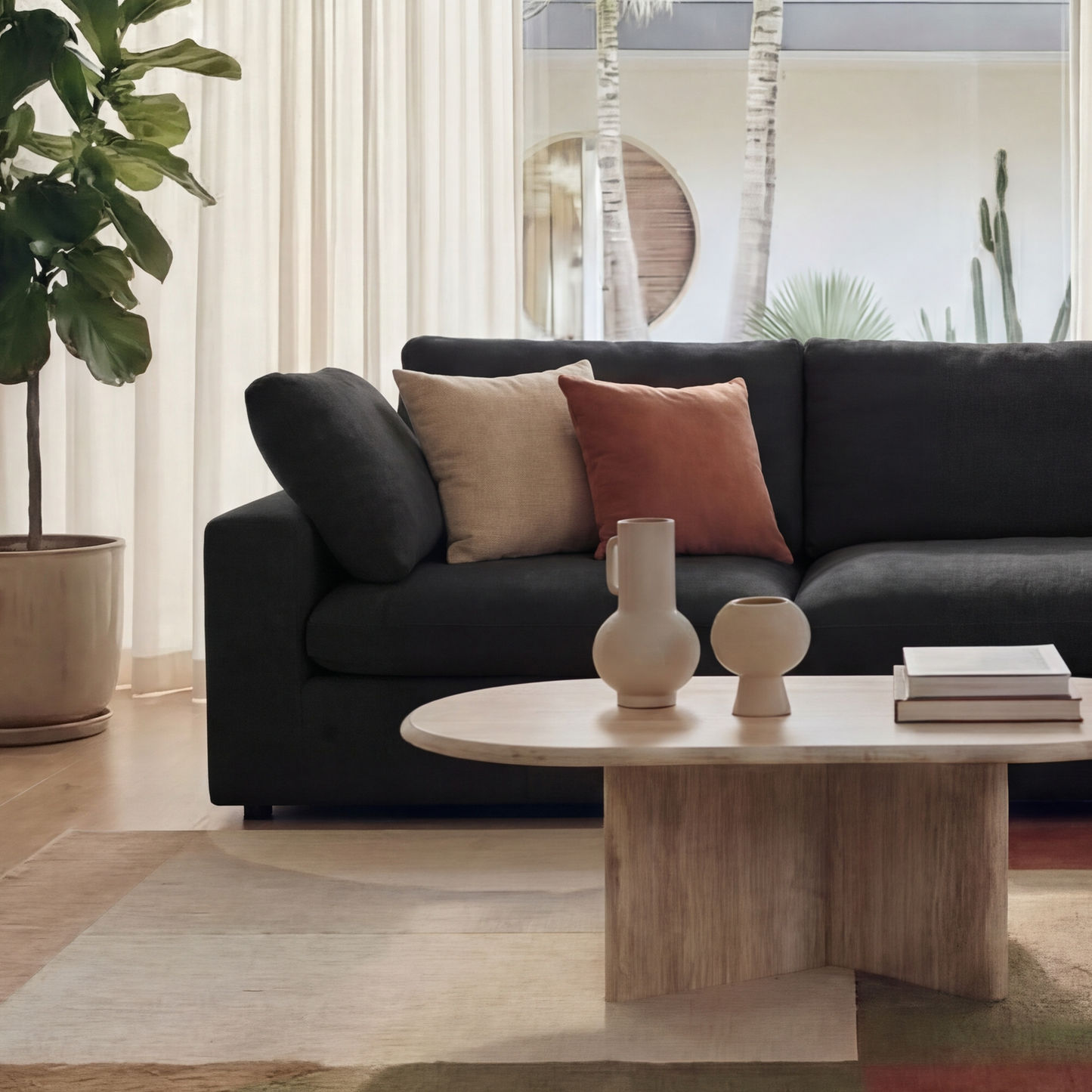 CloudComfort™ Modular Washable Classic Sofa - 4 Seater