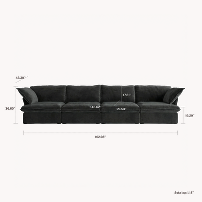CloudComfort™ Modular Washable Luxe Sofa - Slipcovers Only