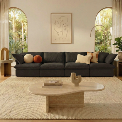 CloudComfort™ Modular Washable Luxe Sofa - 4 Seater