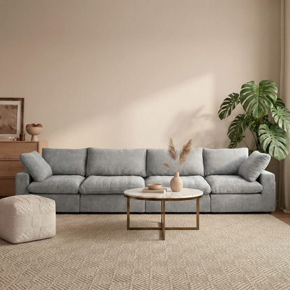 CloudComfort™ Modular Washable Classic Sofa - 4 Seater