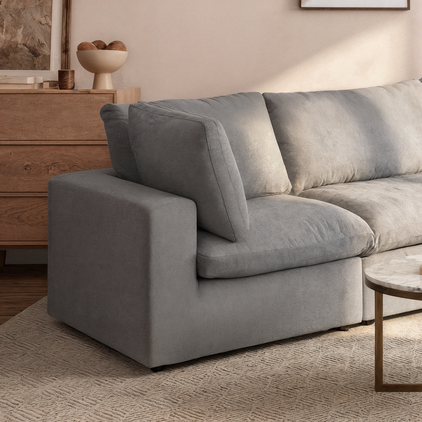 CloudComfort™ Modular Washable Classic Sofa - 4 Seater