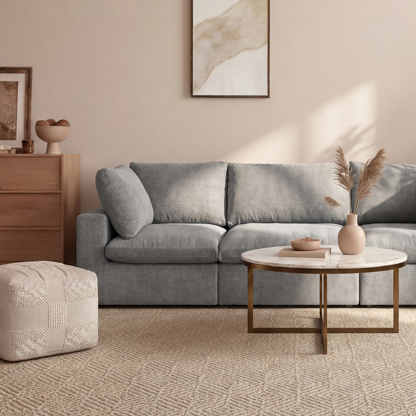 CloudComfort™ Modular Washable Classic Sofa - 4 Seater