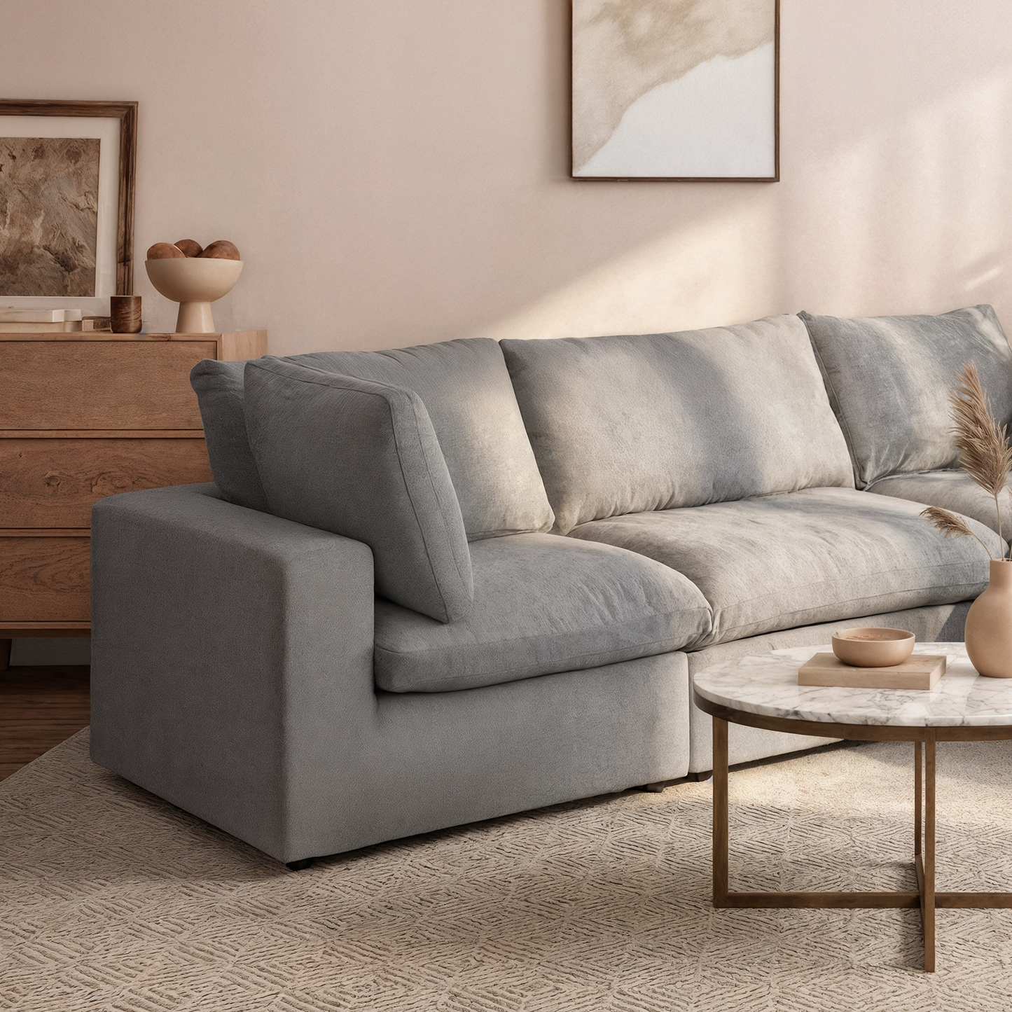 CloudComfort™ Modular Washable Classic Sofa - 4 Seater