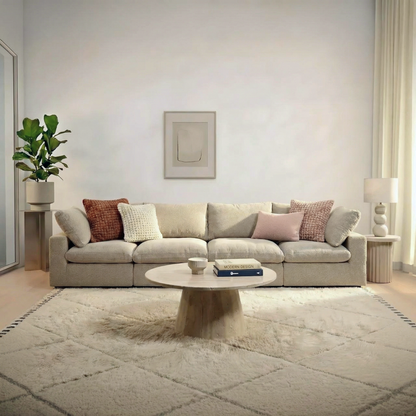 CloudComfort™ Modular Washable Classic Sofa - 4 Seater