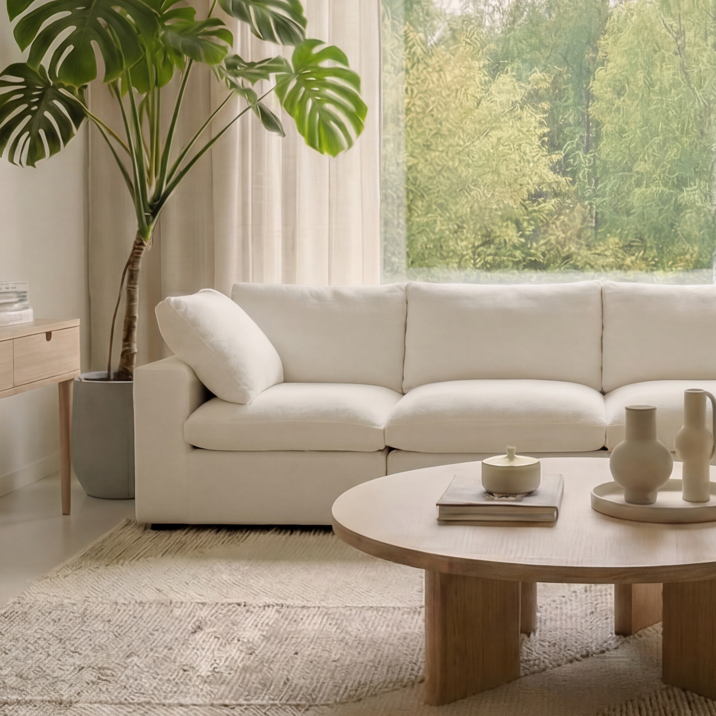 CloudComfort™ Modular Washable Classic Sofa - 4 Seater