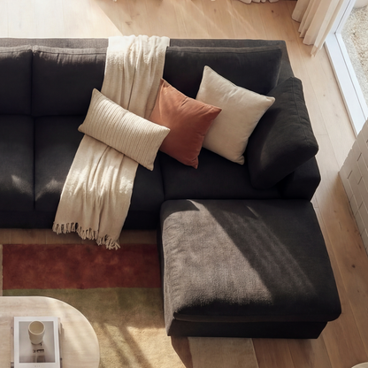 CloudComfort™ Modular Washable Classic Sofa - 4 Seater U-Sectional