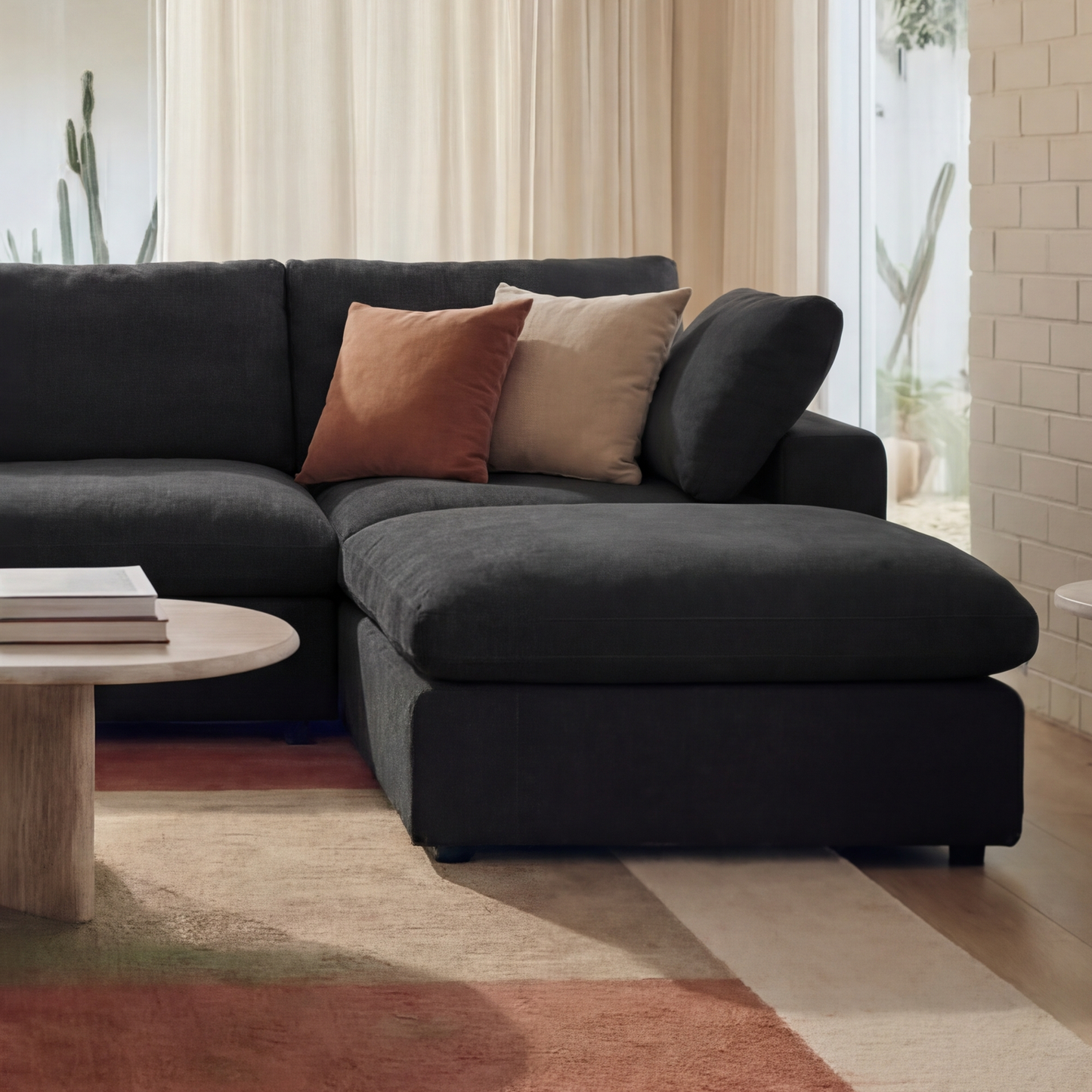 CloudComfort™ Modular Washable Classic Sofa - 4 Seater U-Sectional