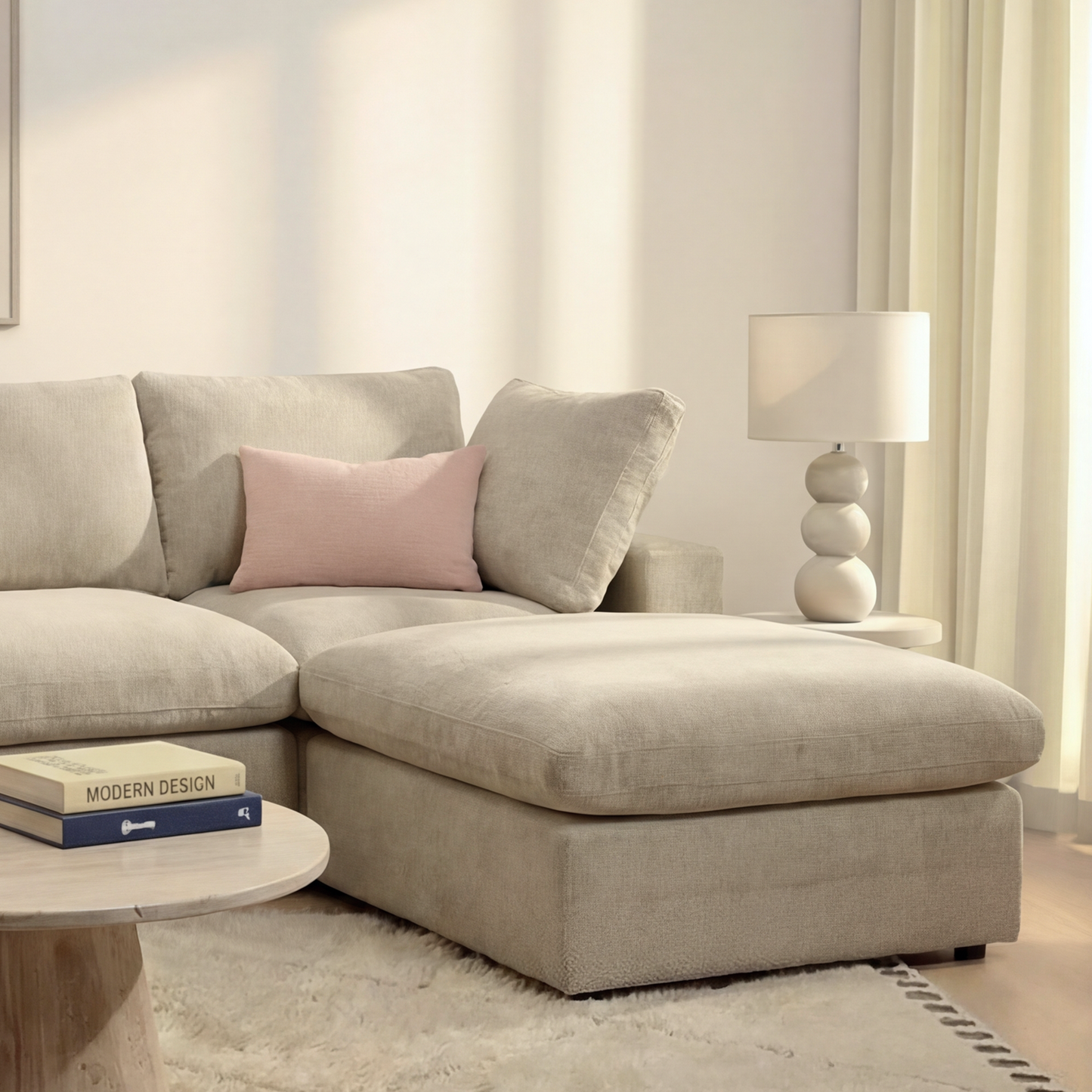 CloudComfort™ Modular Washable Classic Sofa - 4 Seater U-Sectional