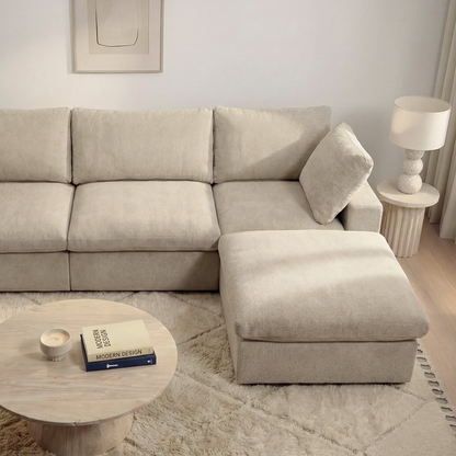 CloudComfort™ Modular Washable Classic Sofa - 4 Seater U-Sectional